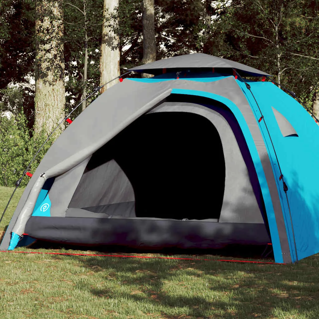 Campingzelt Blau 326x260x175 cm für 4 Personen