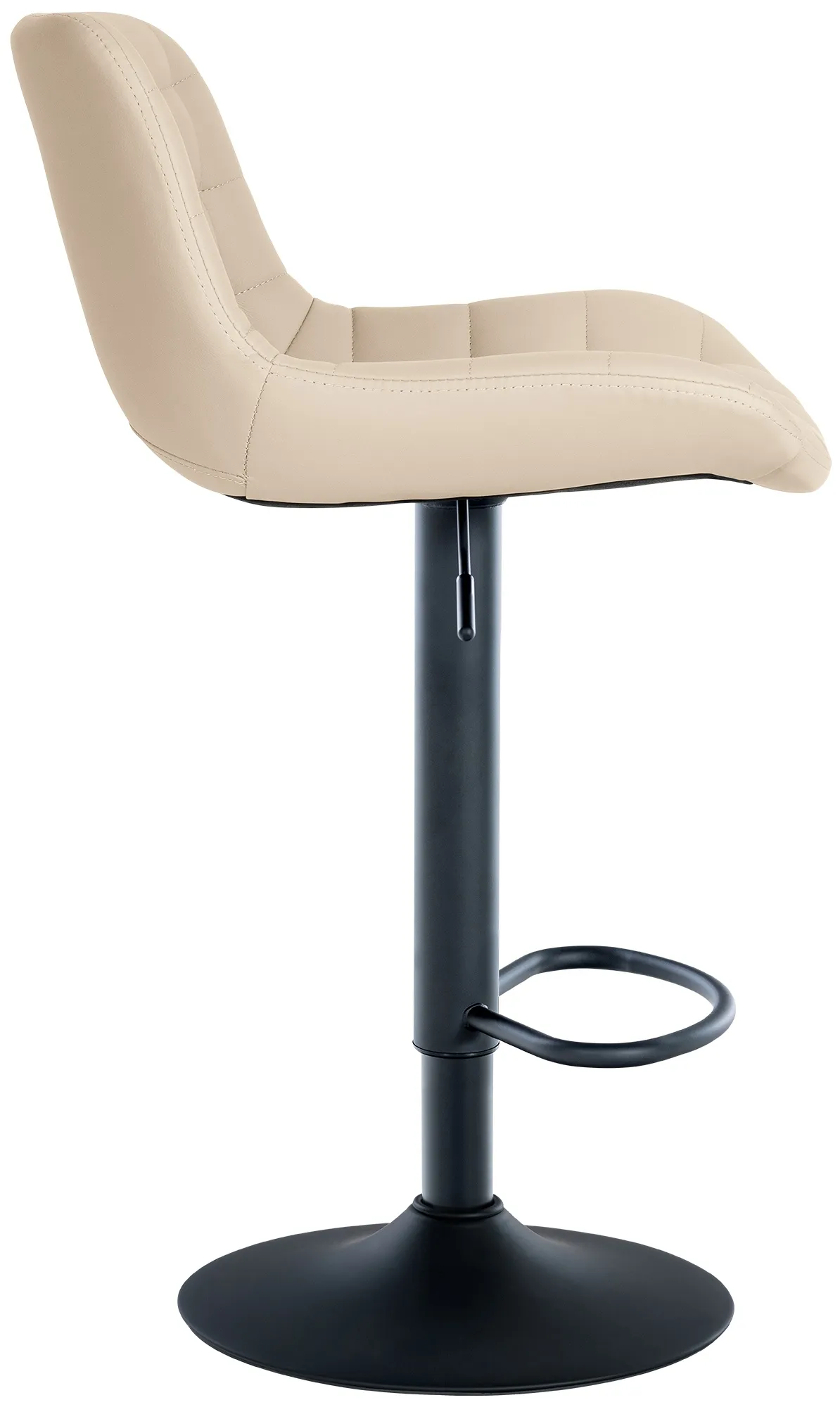 Barhocker Tover Set 2-teilig 81-105x48x54 cm Creme