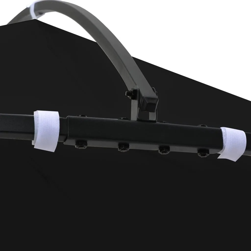 Eleganter Pavillon 3 x 2,9 m in Anthrazit und Schwarz