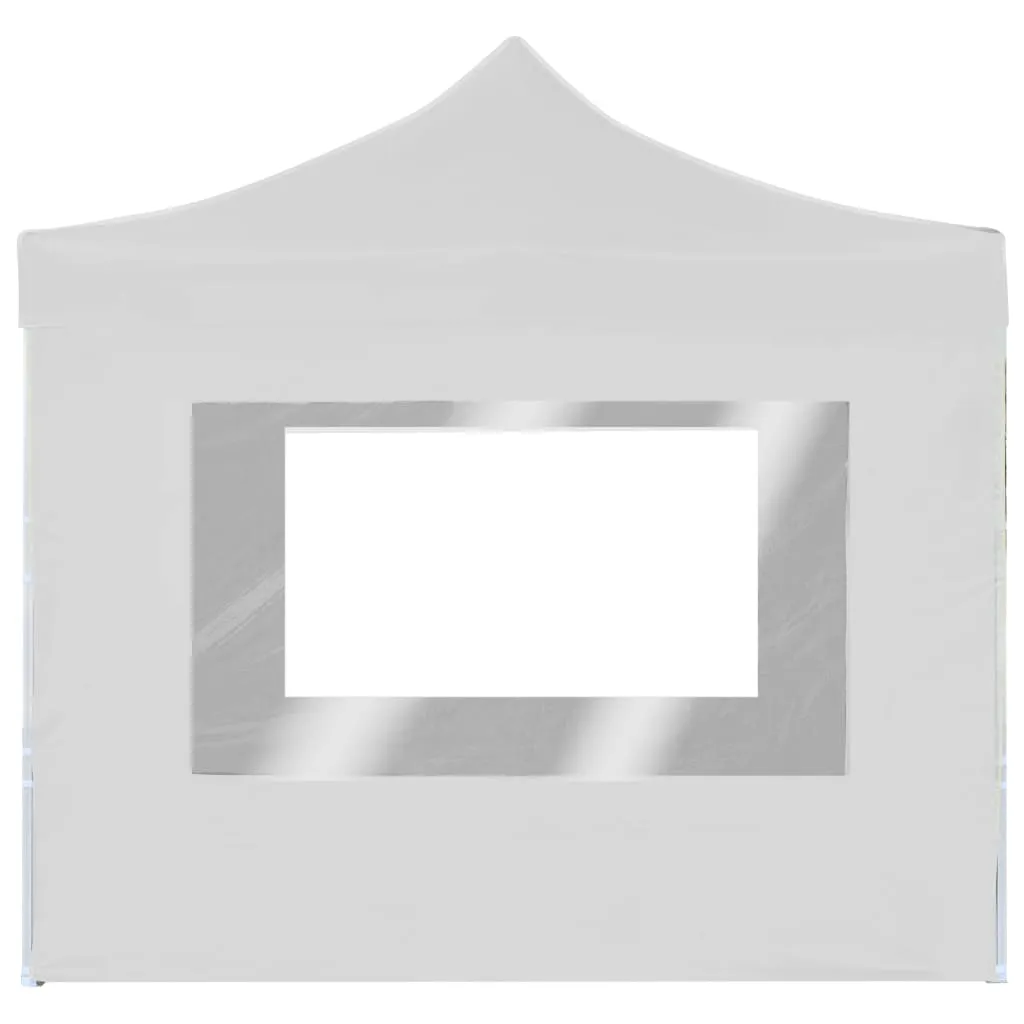 Partyzelt 2x2x3,15 m Weiß mit Aluminiumrahmen und PVC-Beschichtung