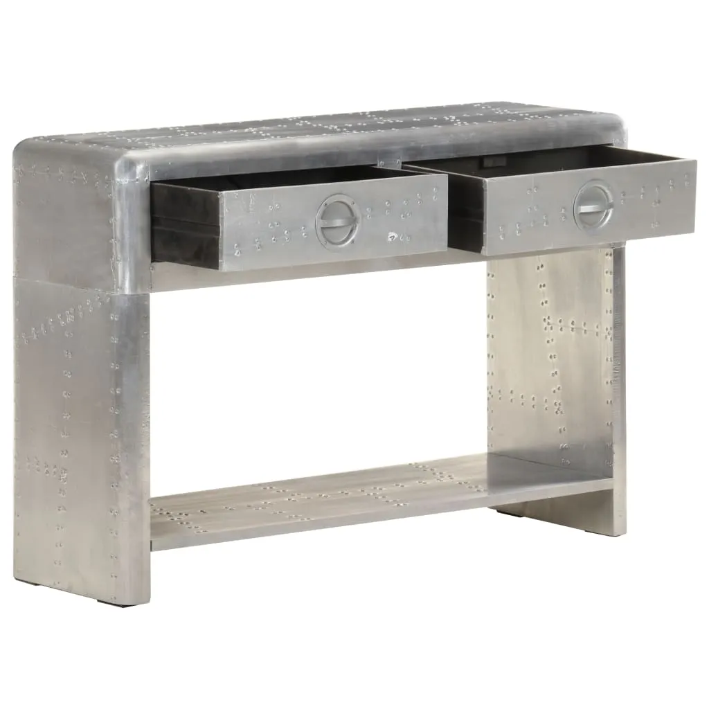 Aviator Sideboard Metall silbern 110 x 35 x 75 cm