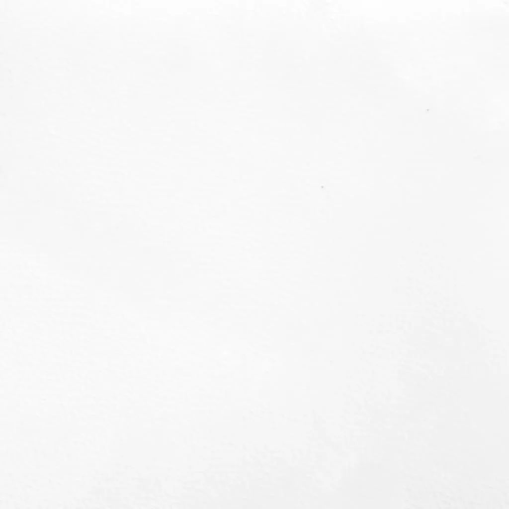 Weißes Kunstlederbett 203 x 83 x 25 cm mit Sperrholzlatten