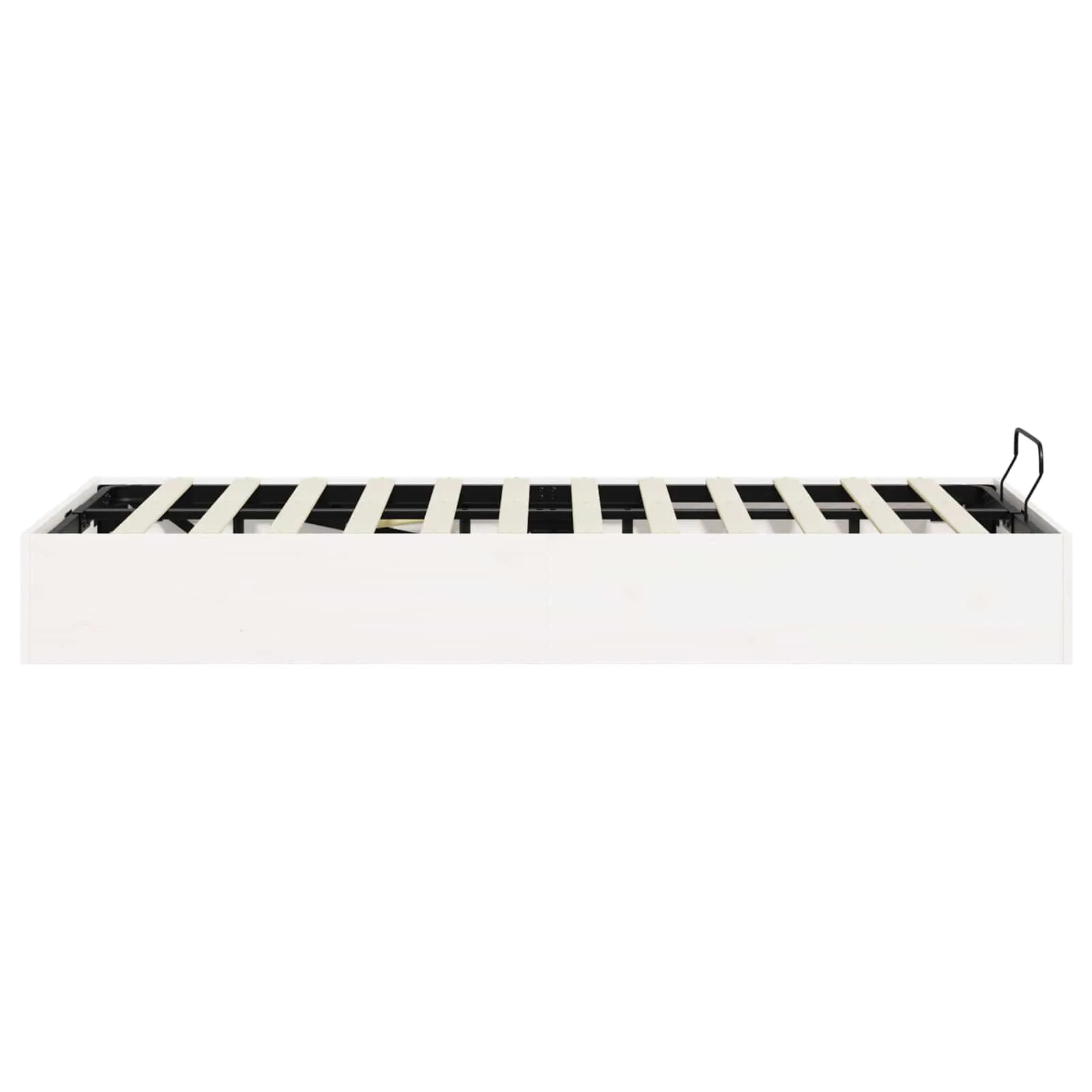 Ottoman Bettgestell mit Stauraum 120 x 200 cm Weiß