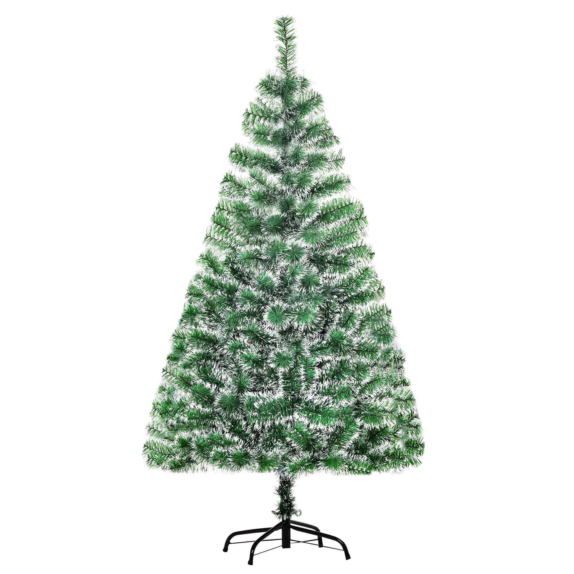 Künstlicher Weihnachtsbaum 150 cm Tannenbaum künstlich mit 416 Spitzen Christbaum inkl. Metallfuß für drinnen