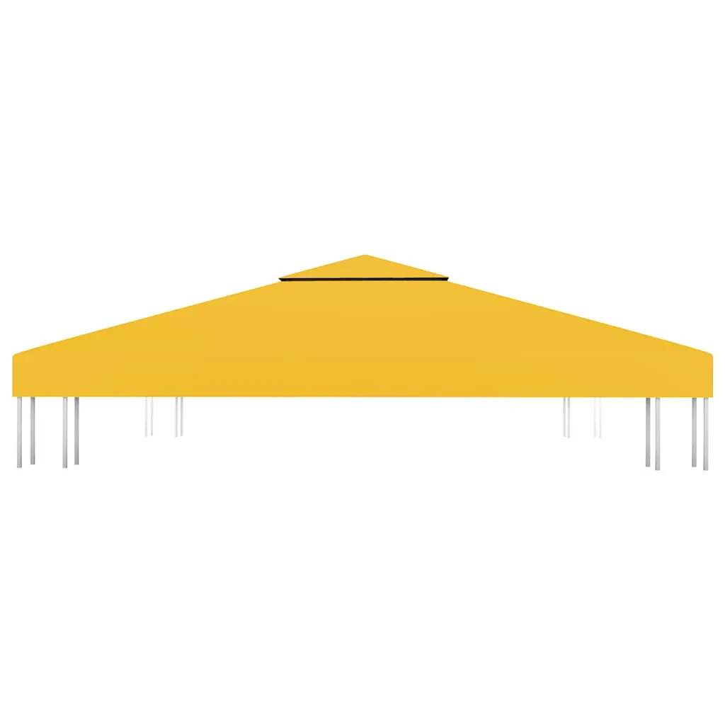 Pavillon-Dachplane Gelb 3x3 m mit Kaminabzug und PVC-Beschichtung