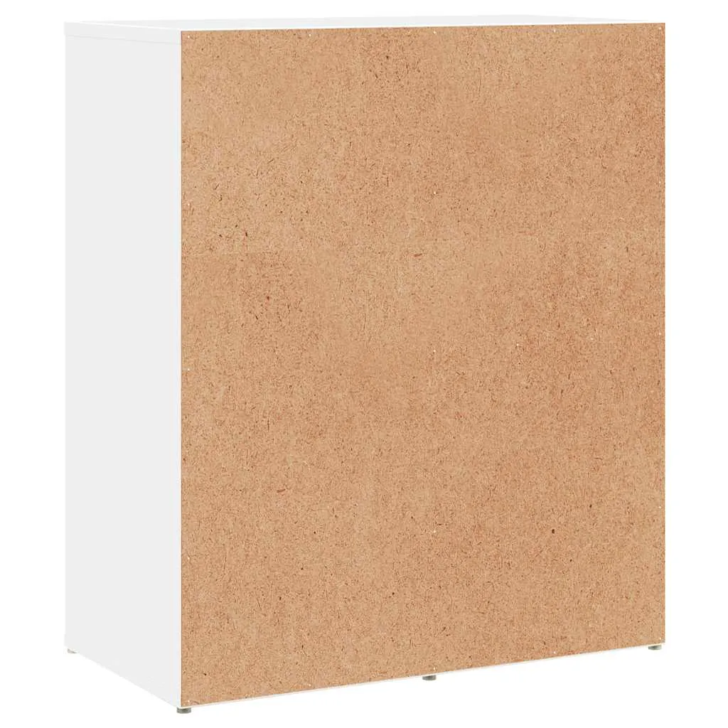 Robustes weißes Sideboard 60 x 31 x 70 cm aus Holzwerkstoff