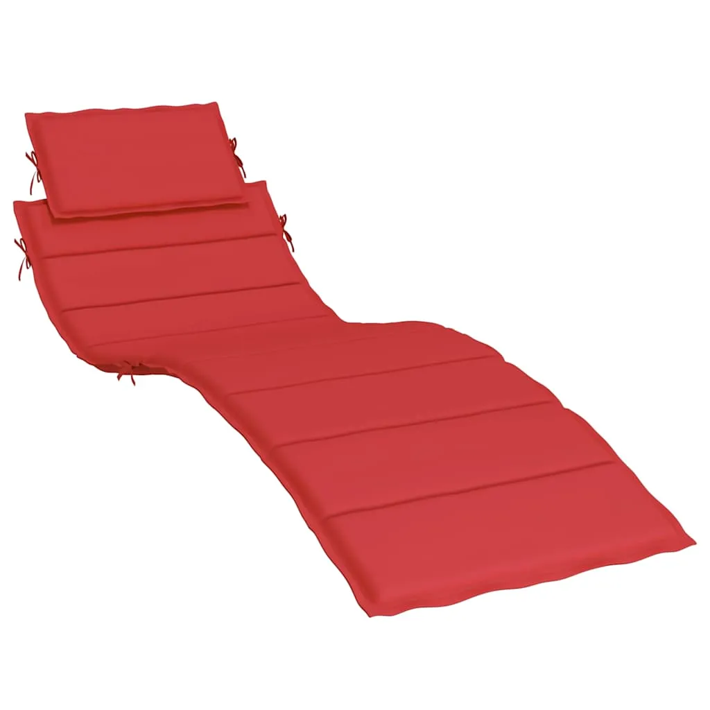 Liegenauflage Oxford-Gewebe 186x58x4 cm Rot