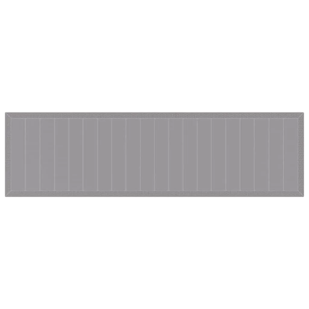 Moderner Gartentisch Poly-Rattan 350x100x74 cm Hellgrau