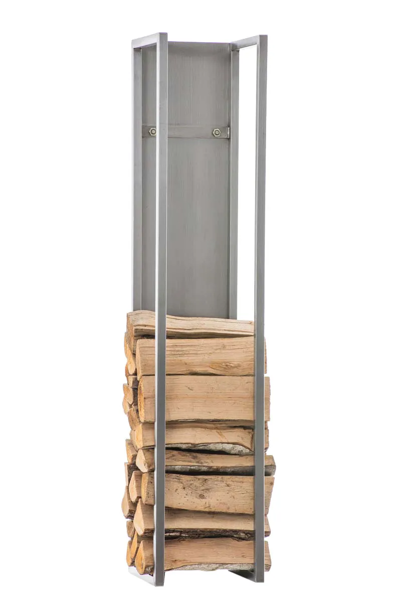 Kaminholzregal Spark 100x25x25 cm Edelstahl