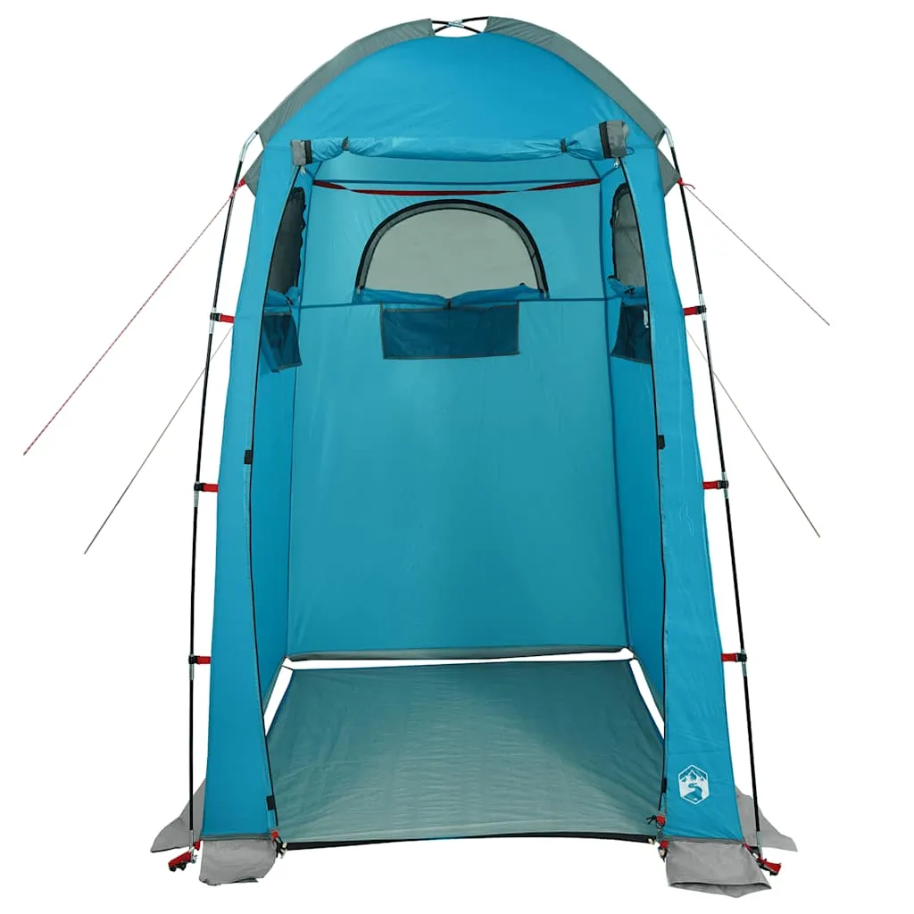 Blaues Duschzelt 150 x 150 x 230 cm wasserdicht und winddicht