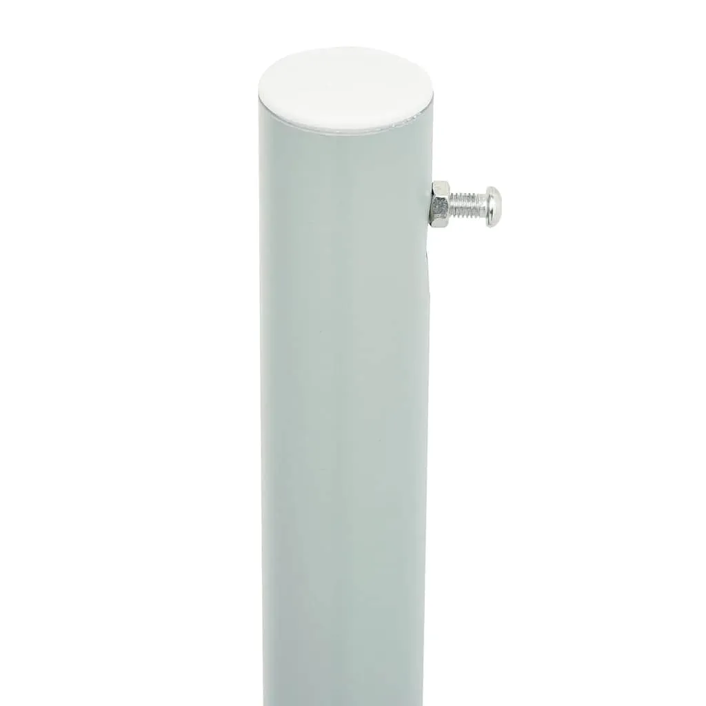 Seitenmarkise Grau 180 x (0-600) cm mit UV-beständigem Polyester