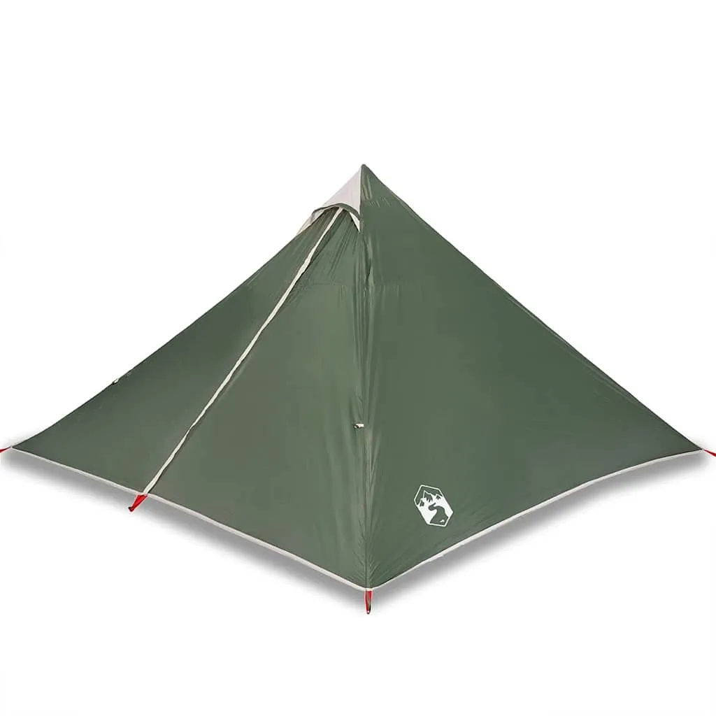 Familienzelt Tipi Grün 427x411x178 cm wasserdicht und leicht tragbar