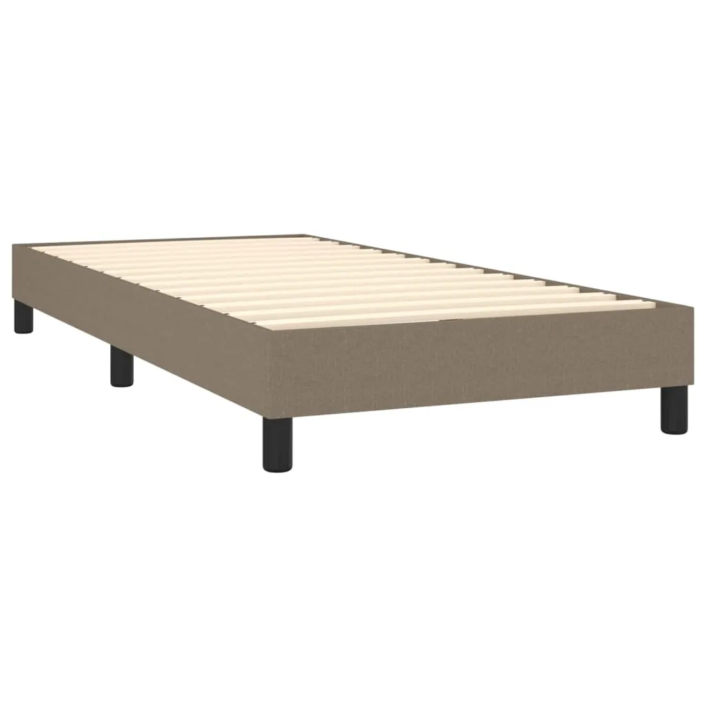 Boxspringbett mit Taschenfederkernmatratze, 203x80 cm, Taupe