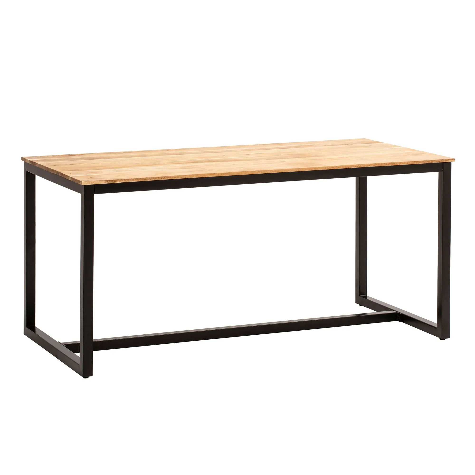 Esszimmertisch 200x100x76 cm Akazie Massivholz Metall Esstisch Loft-Style