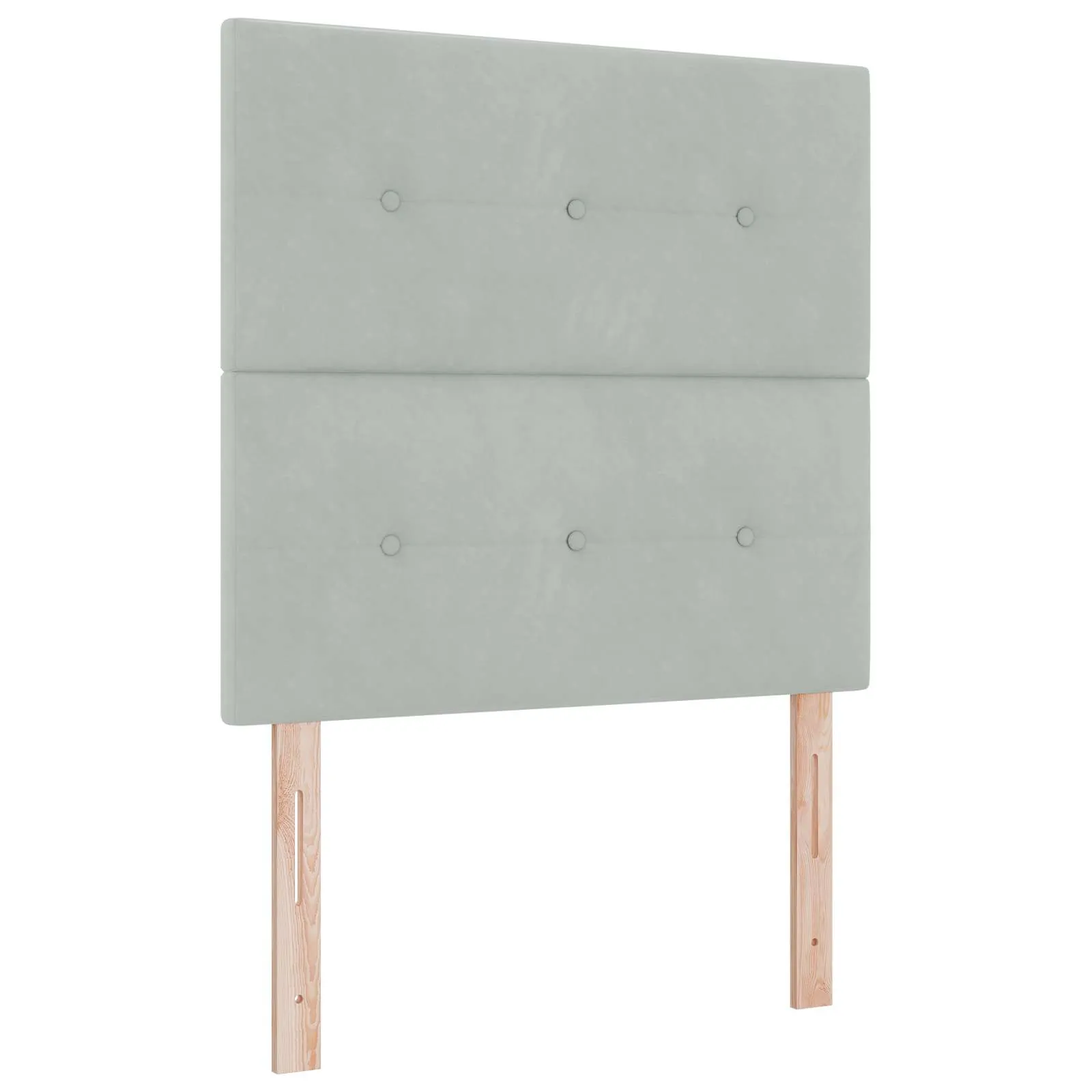 Bett mit LED-Beleuchtung 204 x 100 x 128 cm Hellgrau