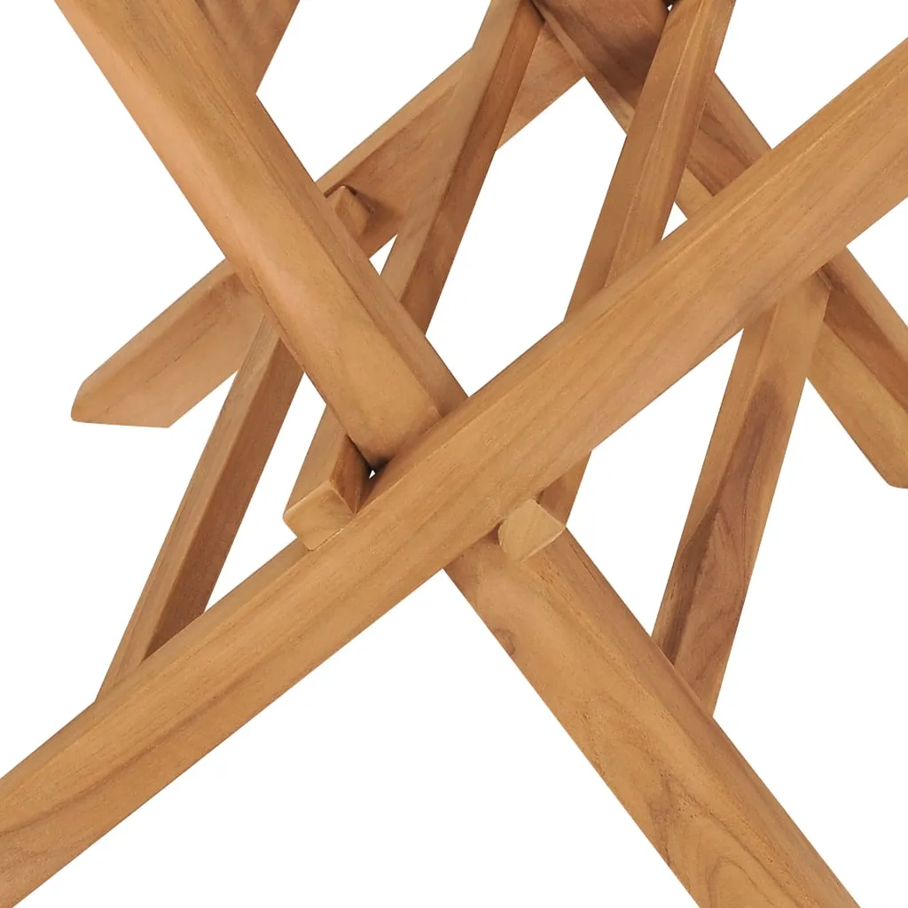 Klappstühle, 4 Stück, Massivholz Teakholz