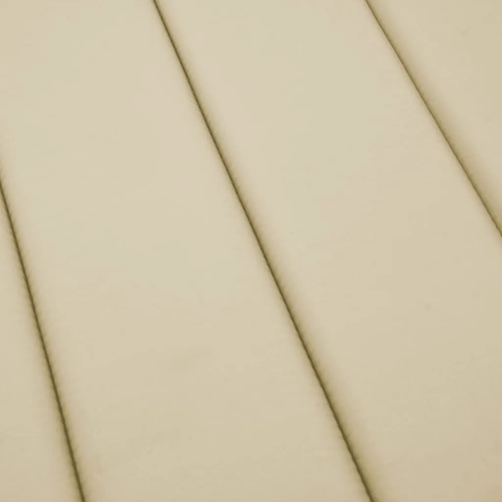 Beige Liegenauflage aus Oxford-Gewebe 200 x 50 x 3 cm