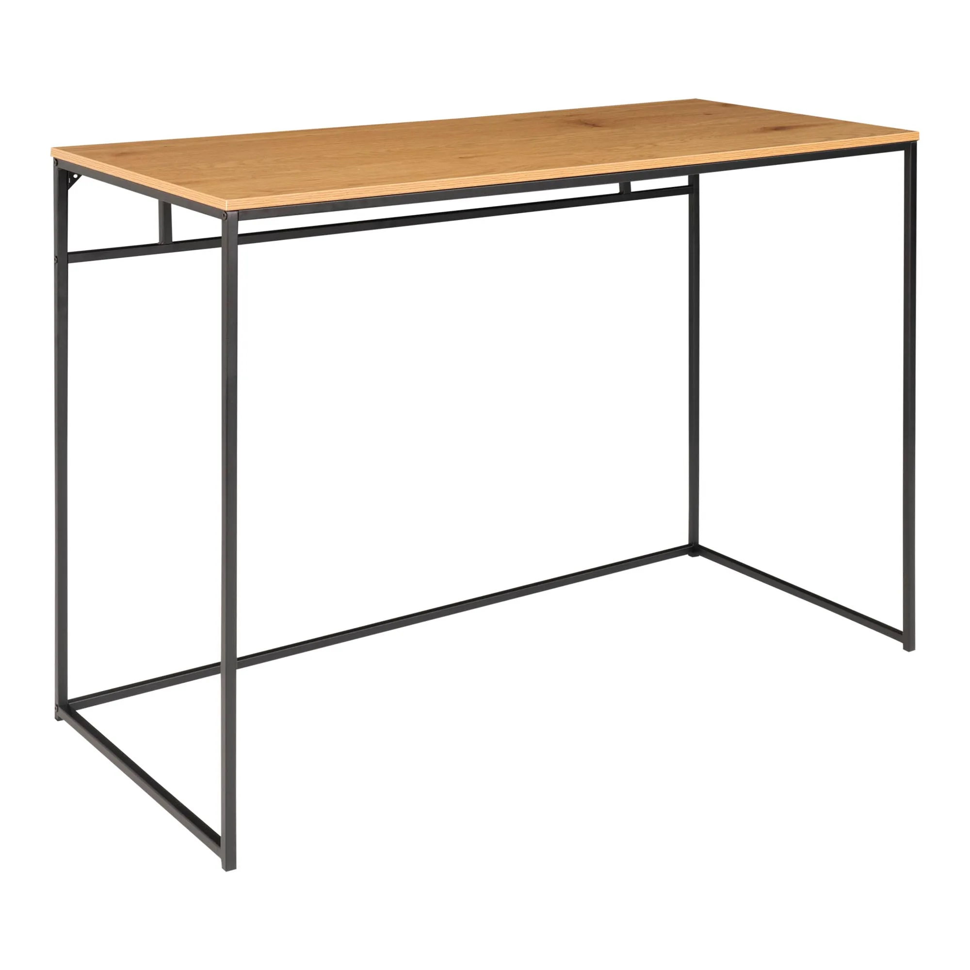 tinkaro Vita Schreibtisch 100x45x75 cm Eiche-Optik Schwarz