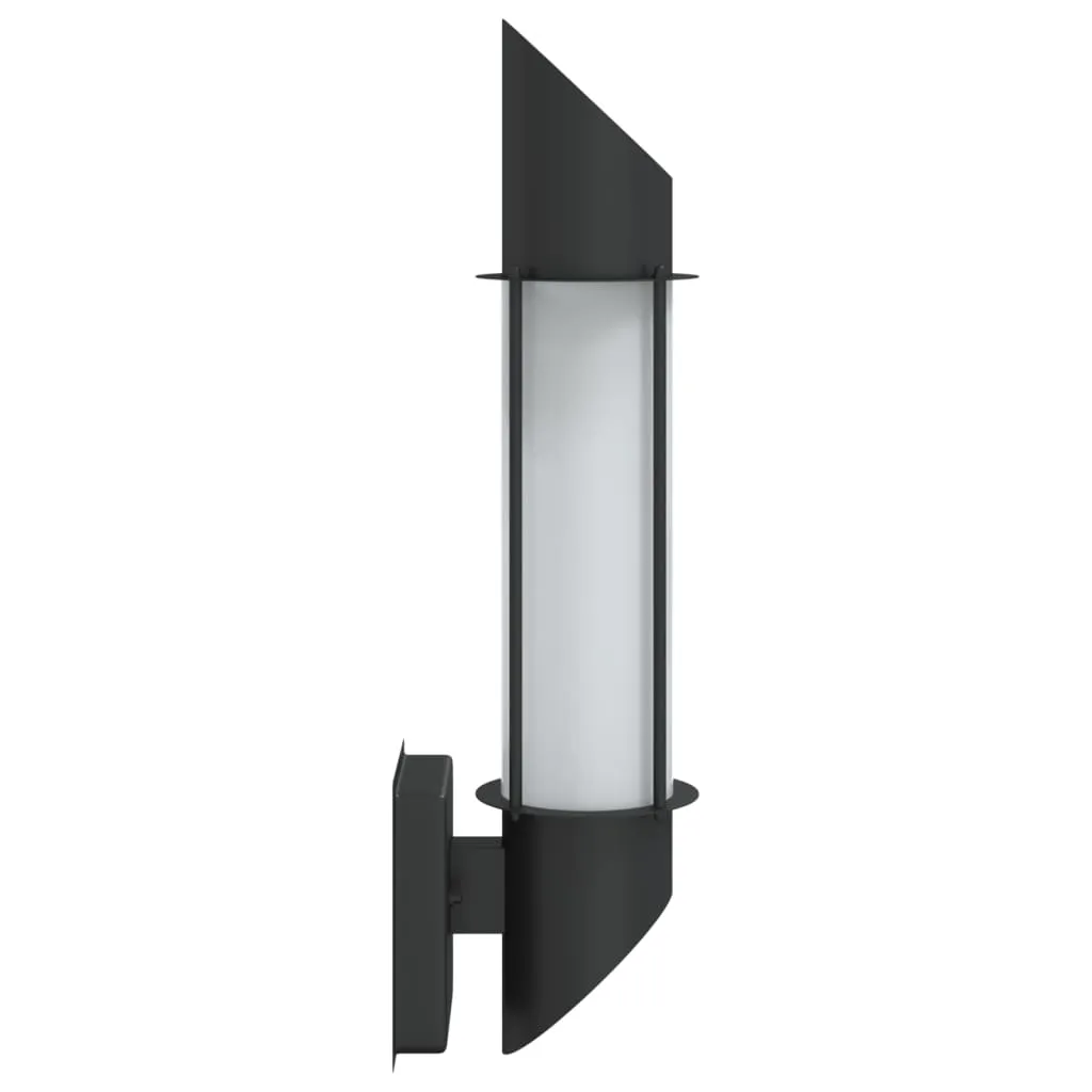 Außenwandleuchte Schwarz 10,5 x 14 x 48 cm wetterfest mit IP44