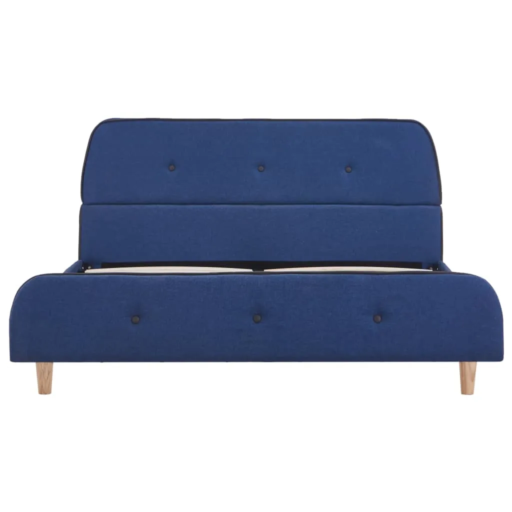 Eleganter Bettrahmen 208 x 146 x 81 cm in Blau