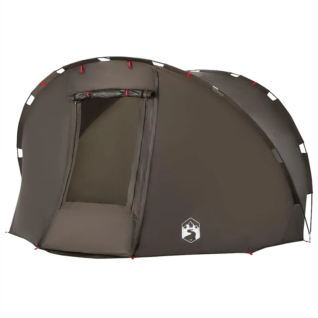 Angelzelt Campingzelt 307x290x170 cm Braun wasserdicht winddicht