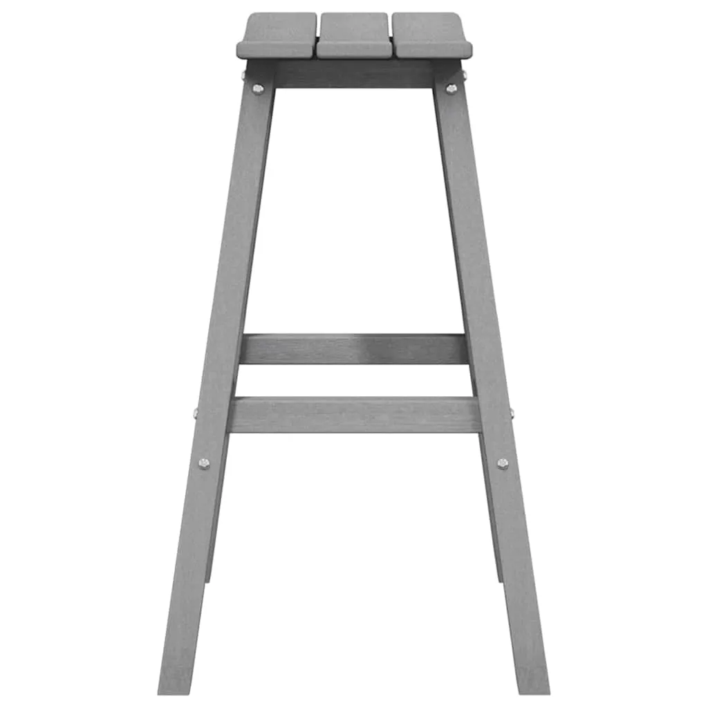 Garten-Barhocker HDPE Hellgrau 52 x 43 x 73,5 cm