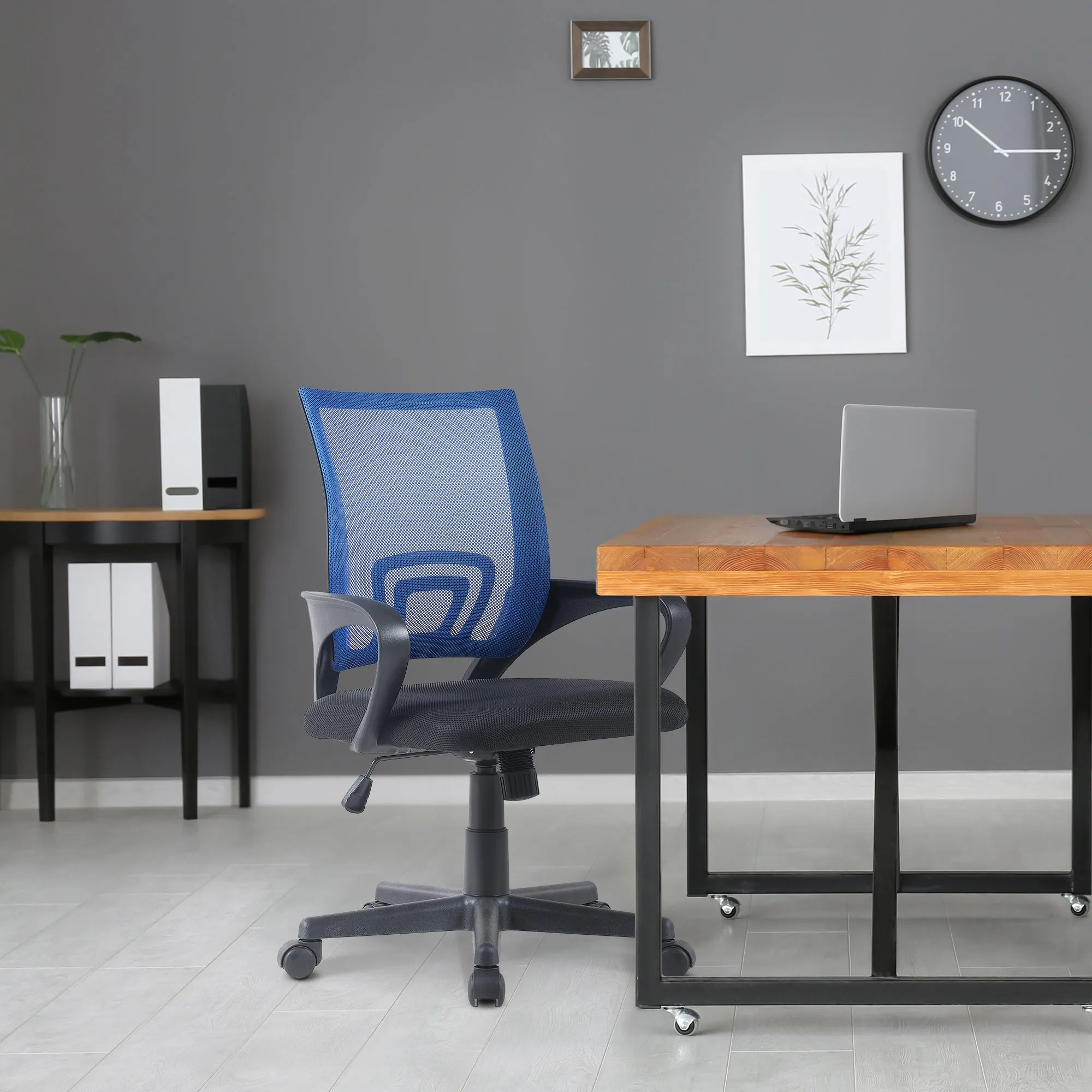 Bürostuhl Genius 59x52x88-100 cm blau
