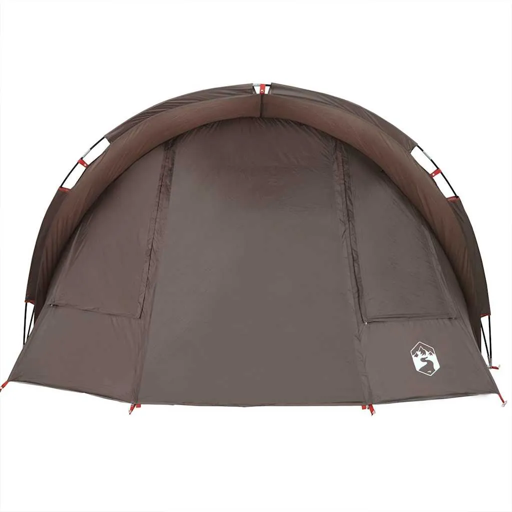 Angelzelt Campingzelt 330x315x176 cm Braun wasserdicht