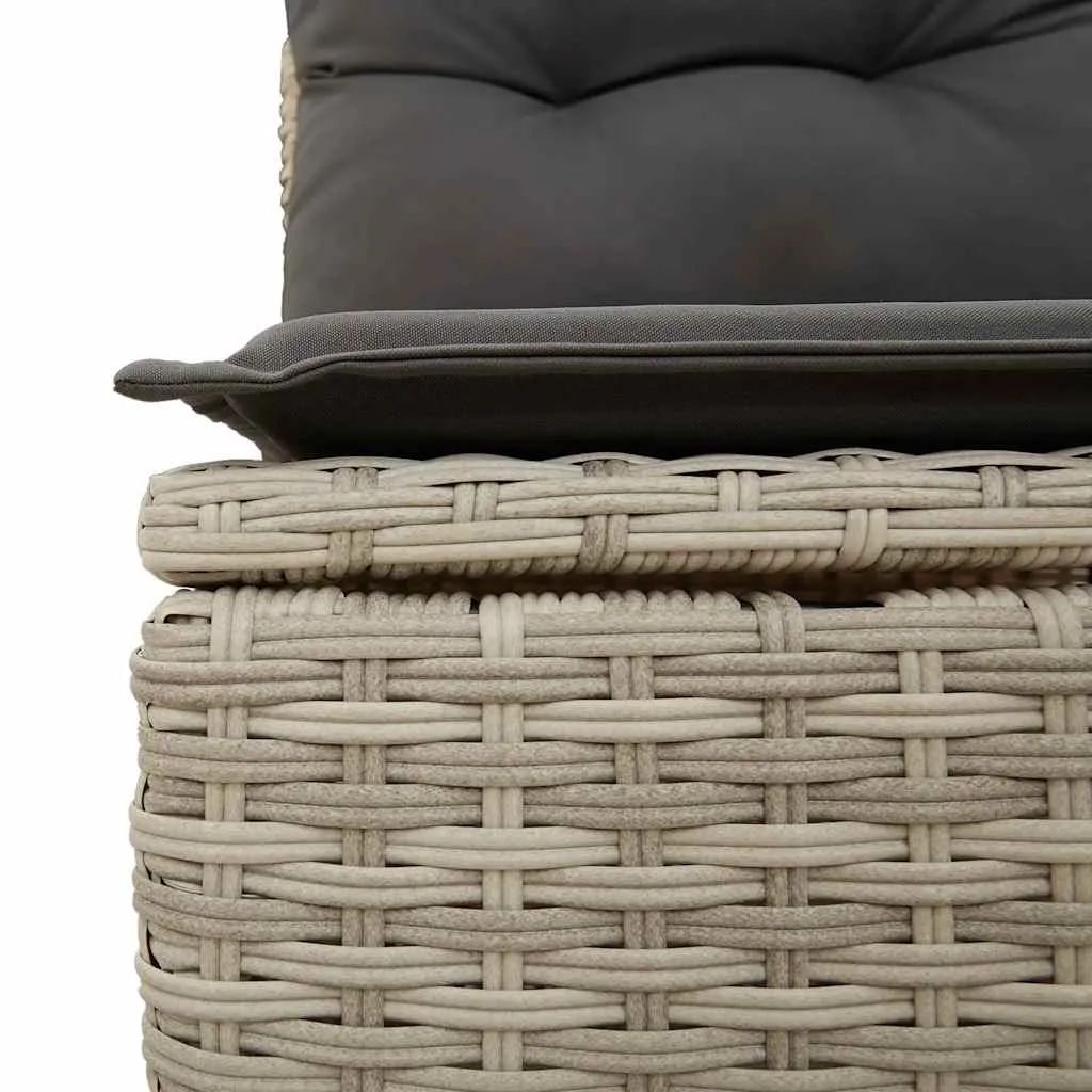 Garten-Relaxbank Hellgrau 110 x 67 x 95 cm
