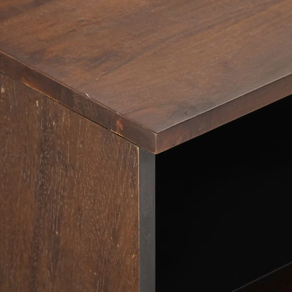 Robuster TV-Schrank aus Vollholz 70 x 34 x 46 cm Braun