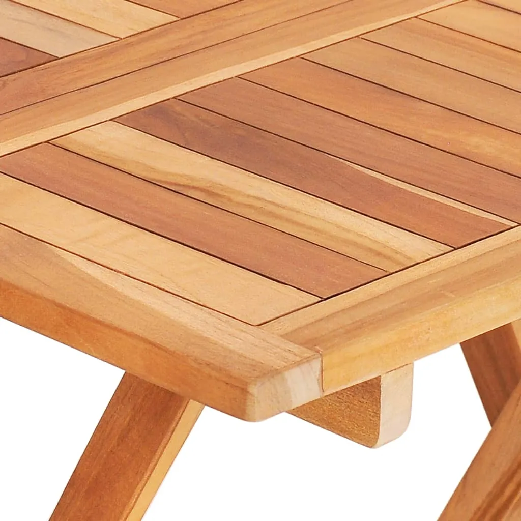 Klappbarer Bistrotisch aus Naturholz 60x60x65 cm, natur