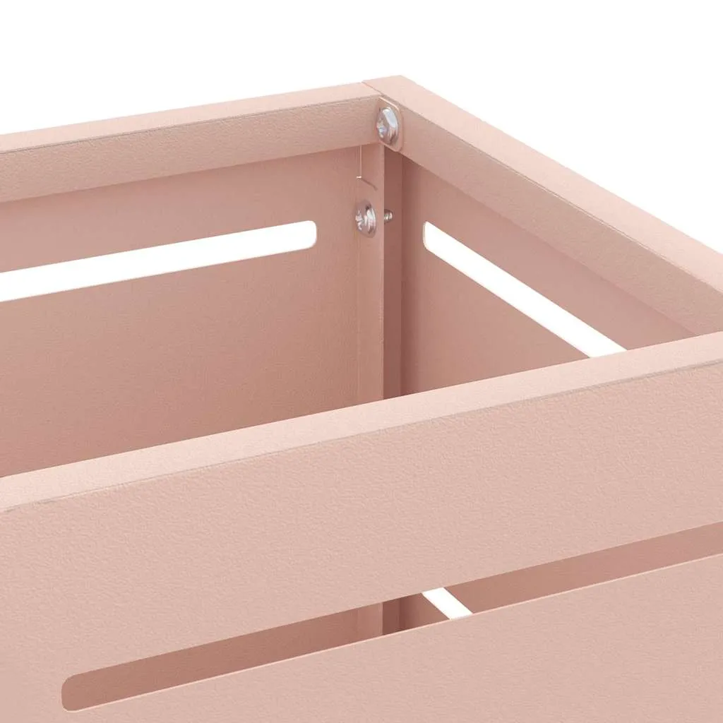 Sonnenschirmhalter mit Speicher Rosa 15,5 x 15,5 x 49 cm Metall