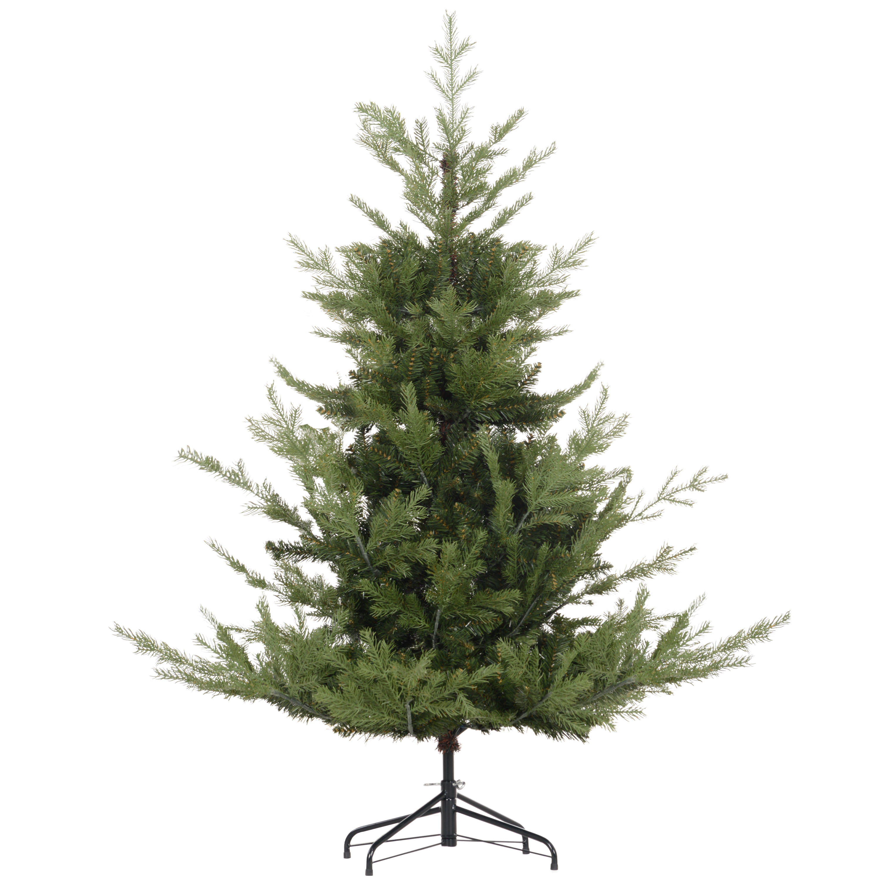 Kunsttanne Weihnachtsbaum realistisch Kunststoff, 150 cm, Grün