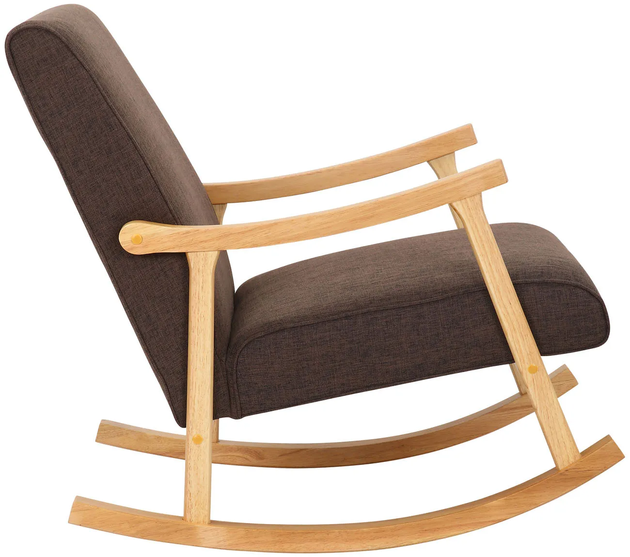 Schaukelstuhl Morelia 82x67x92 cm braun