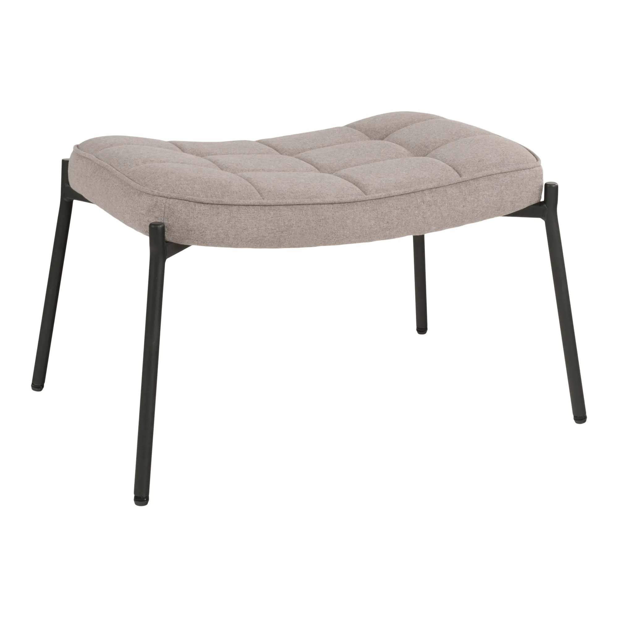 tinkaro Glasgow Fußhocker 63 x 42,5 x 39 cm Stein