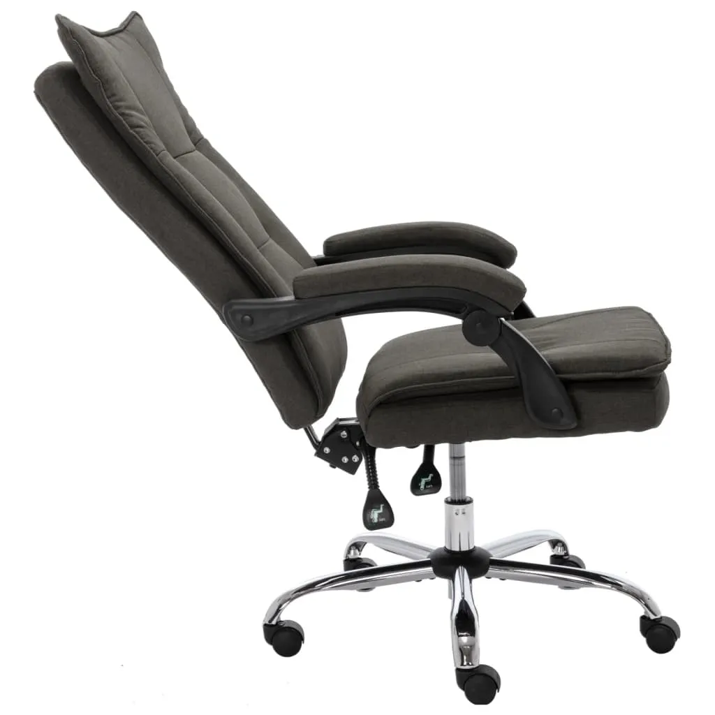 Ergonomischer Bürostuhl mit Liegefunktion 64x68x(113-120) cm Grau