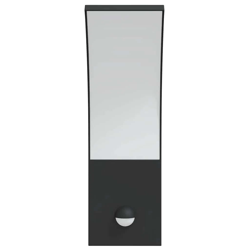 LED Außenwandleuchte Schwarz 7 x 4,5 x 23 cm mit Bewegungsmelder