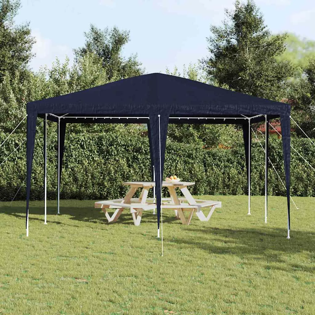 Blaues Partyzelt 400x400x266 cm – robust und zusammenklappbar