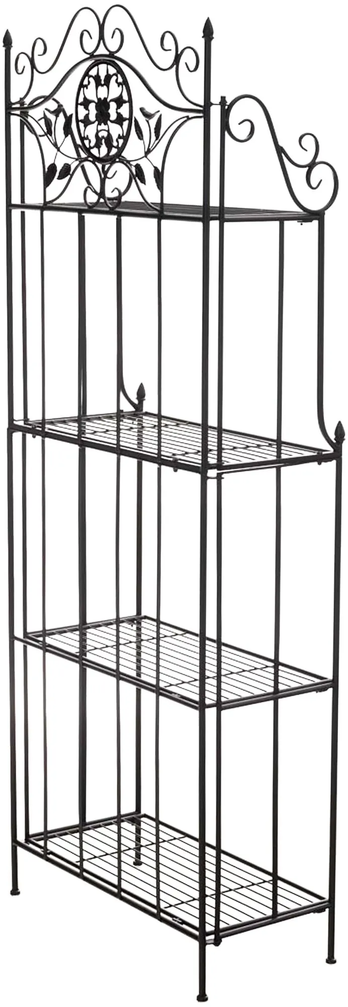 Pflanzenregal Flora klappbar 175x66x32 cm schwarz