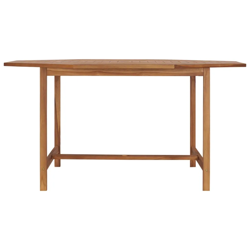 Gartentisch 150x150x75 cm Teakholz Massiv