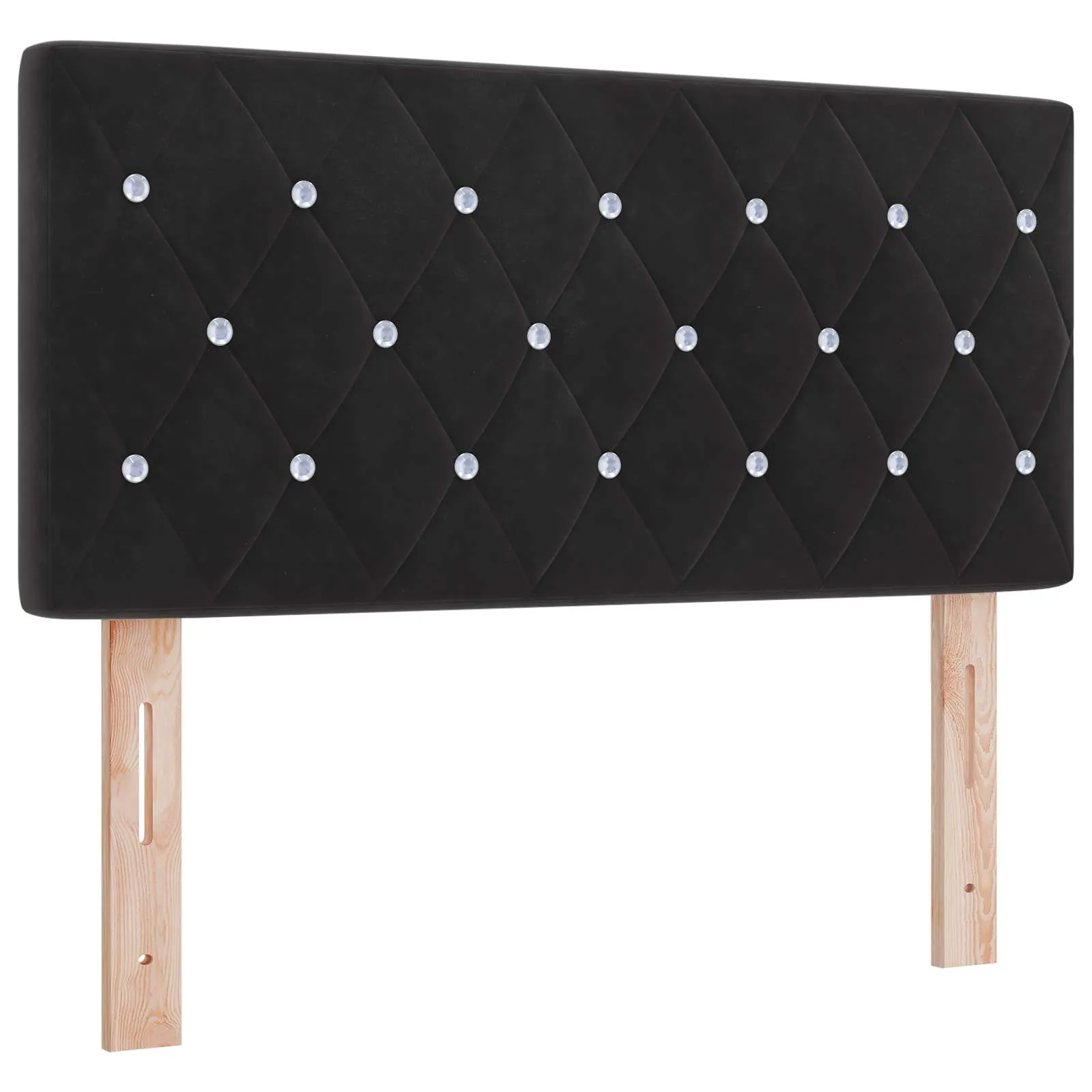Ottoman Bett mit Matratze 203 x 120 x 88 cm Schwarz