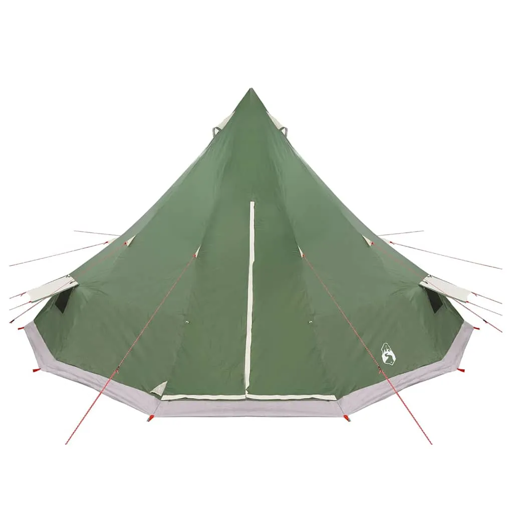 Familien-Tipi-Zelt 560x560x300 cm Grün - Geräumig & Praktisch