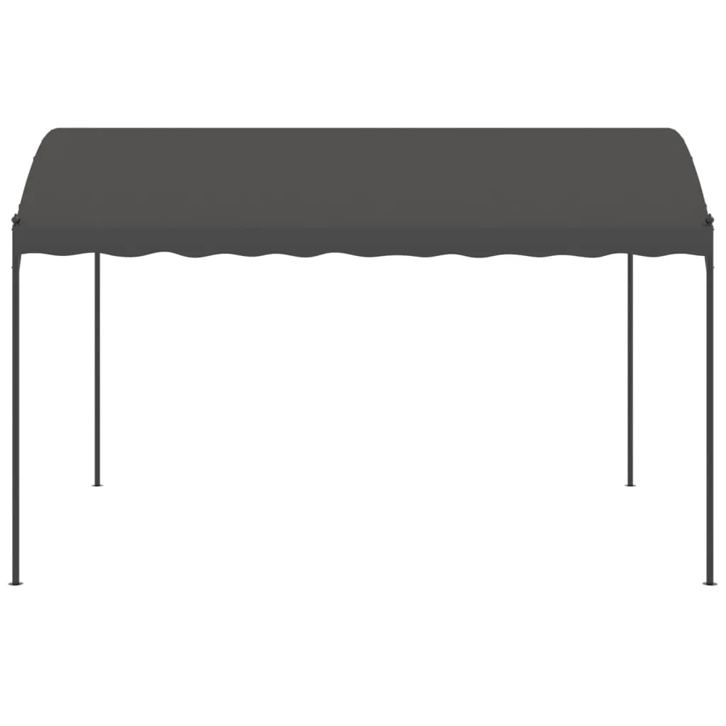 Pavillon Anthrazit 3 × 4 × 2,6 m mit UV-Schutz und Regenabwehr