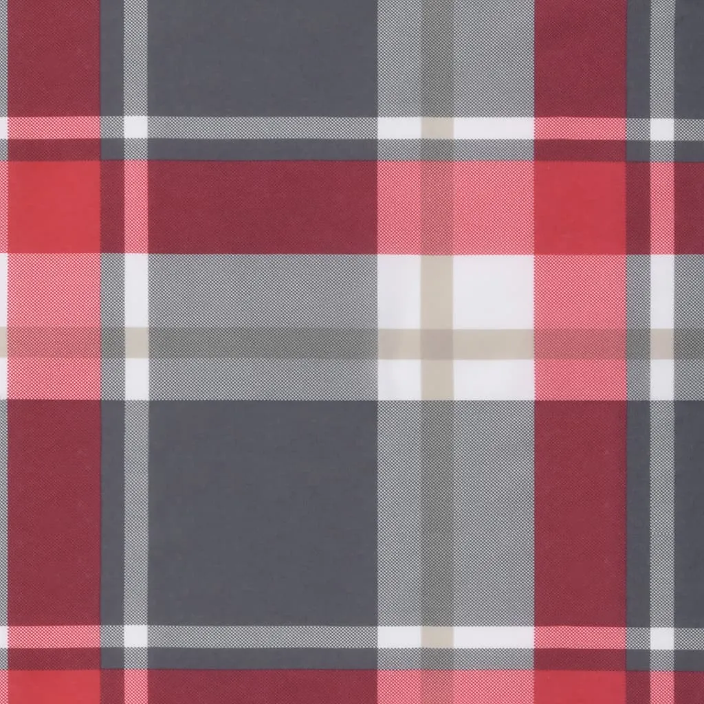 Liegenauflage Oxford-Gewebe 200x60x3 cm Rot kariert