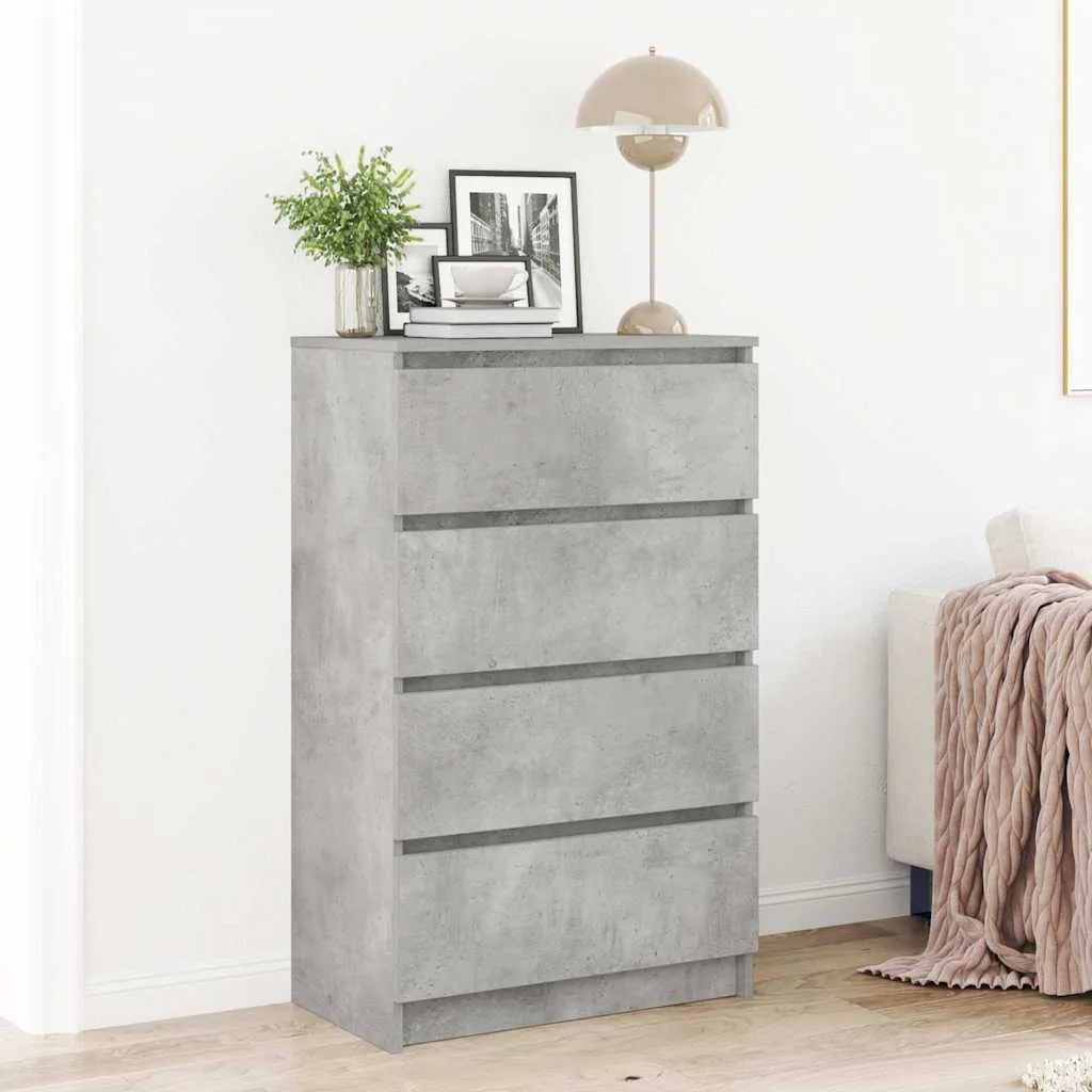 Sideboard Betongrau 60x35x98,5 cm Holzwerkstoff