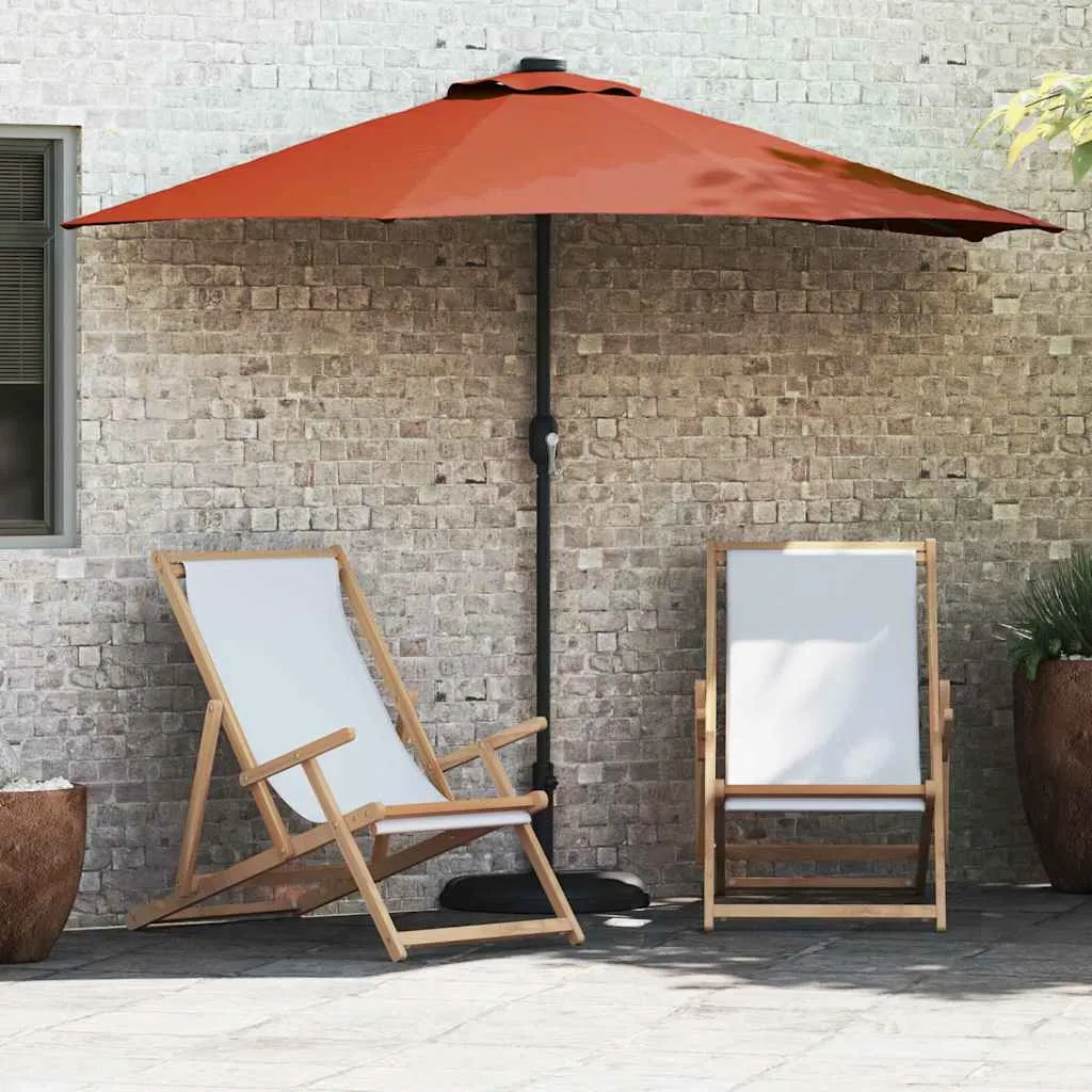 Garten-Sonnenschirm Terrakotta 294 x 150 x 224 cm