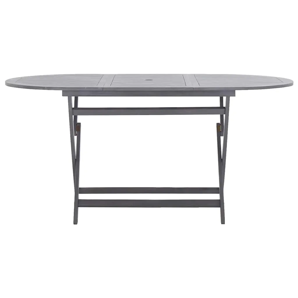 Gartentisch Klappbar 160x85x75 cm Massivholz Akazie