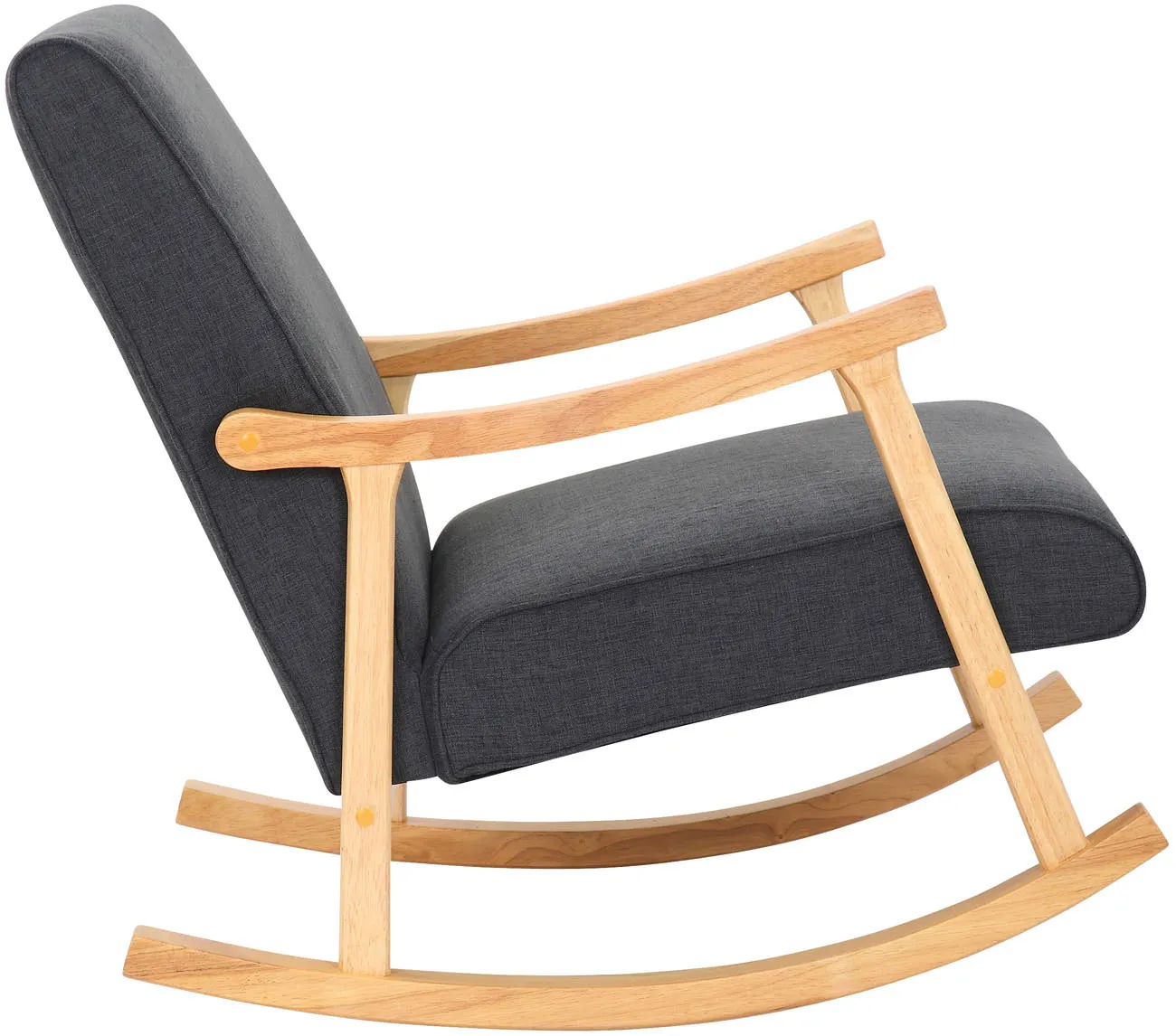 Schaukelstuhl Morelia 82x67x92 cm dunkelgrau