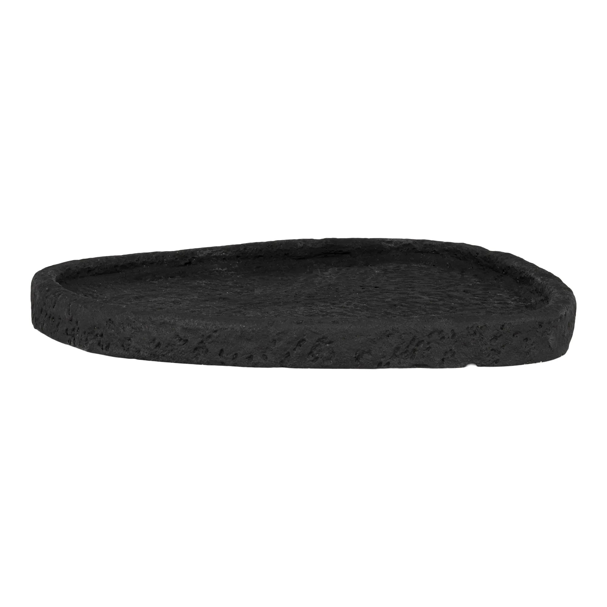 tinkaro Tablett Zement 26,5 x 26 x 2 cm Schwarz