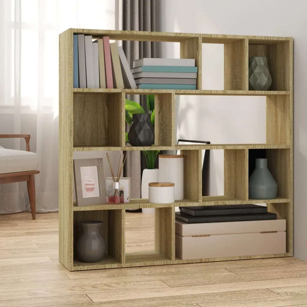 Praktisches Bücherregal Sonoma-Eiche 105 x 24 x 102 cm